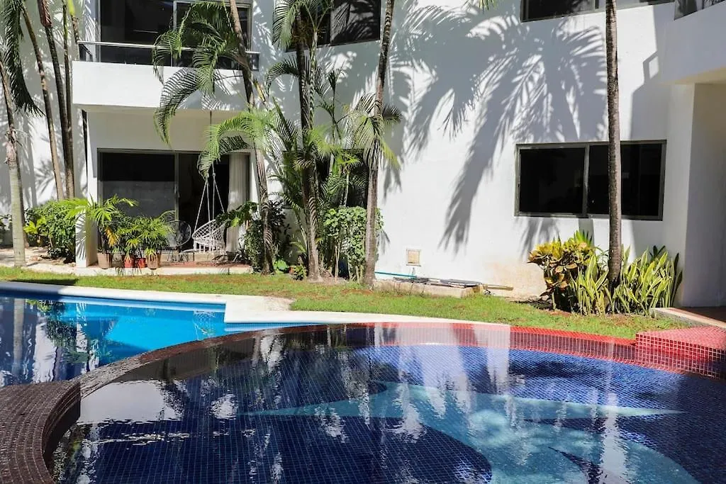 Lovely 2 Bdrm Condo In Gated Community & Pool View Playa del Carmen Apartment